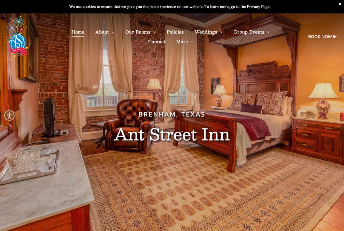 Ant Street Inn's current website